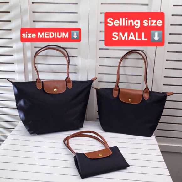 Authentic Longchamp Small "LE PLIAGE" Original Shoulder Tote Bag - Picture 2 of 3